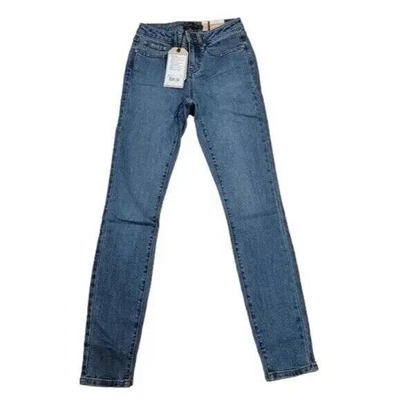 NWT prAna Sienna Jeans Skinny Stretch Cotton Mid Rise 0 / 25 True Blue #3203 - Picture 14 of 15